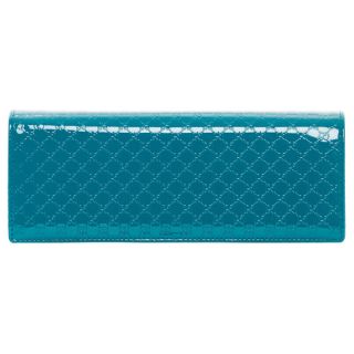 Gucci Broadway Microguccissima Turquoise Leather Evening Clutch