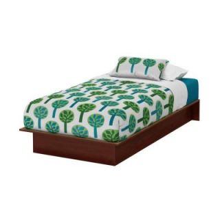 South Shore Furniture Libra Twin Size Platform Bed in Royal Cherry 3046235