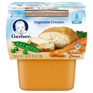 Gerber 2nd Foods Vegetable Chicken 7oz 2 pk