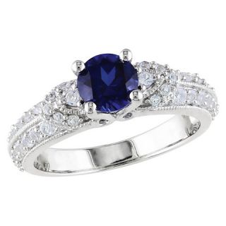 Allura 1.01 CT. T.W. Simulated Sapphire and .62 CT. T.W. Simulated