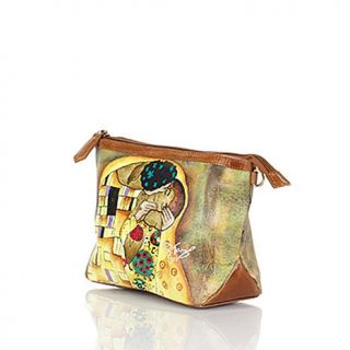 Sharif Limited Edition Leather Handpainted Crossbody Pouch   7677959