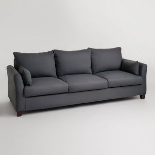 Charcoal Luxe 3 Seat Sofa Frame and Cover