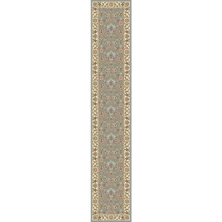 Safavieh Lyndhurst Light Blue and Ivory Rectangular Indoor Machine Made Runner (Common: 2 x 16; Actual: 27 in W x 192 in L x 0.5 ft Dia)