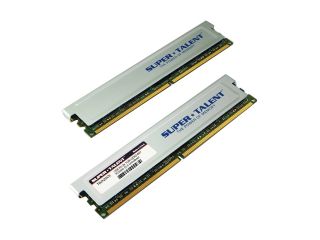 SUPER TALENT 2GB (2 x 1GB) 240 Pin DDR2 SDRAM DDR2 667 (PC2 5300) Dual Channel Kit Desktop Memory Model T6UX2GC5