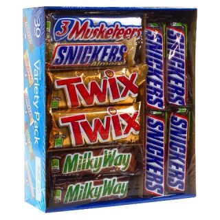 Mars Chocolate Candy Bars Variety Pack 30 ct