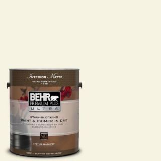BEHR Premium Plus Ultra 1 gal. #M310 1 Tibetan Jasmine Matte Interior Paint 175001