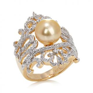 Rarities: Fine Jewelry with Carol Brodie Cultured Golden South Sea Pearl and Wh   7765201