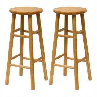 Winsome Basics 30" Bar Stools in Natural (Set of 2)   81780