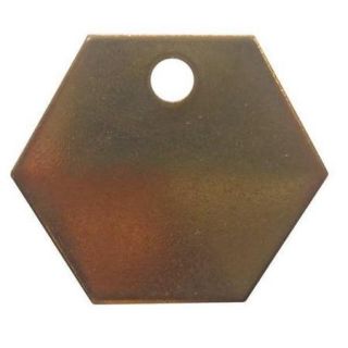 20Y567 Brass Hexagon1 1/4 In, PK100