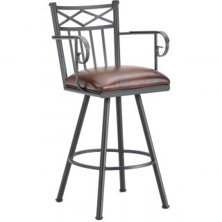 Alexander Steel Swivel Bar Stool with Arms   Shopping