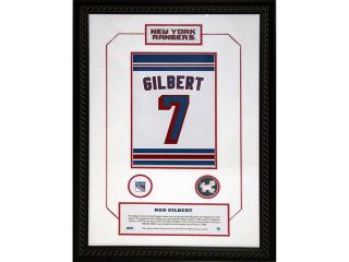 Rod Gilbert #7 Retired Number NY Rangers 14x20 Framed Collage w/ Nameplate