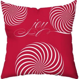Checkerboard Lifestyle 18 in. x 18 in. Peppermint Swirl Throw Pillow ADJ FTG C
