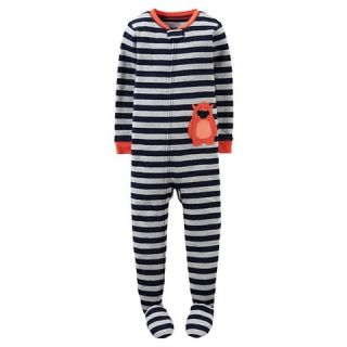 Just One You™ Made by Carters® Boys Stripe Print Footed Pajama