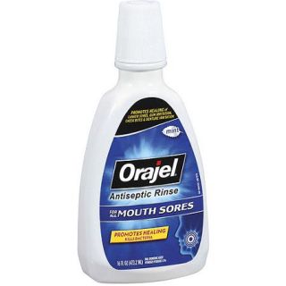 Orajel Fresh Mint Antiseptic Rinse for All Mouth Sores, 16 fl oz