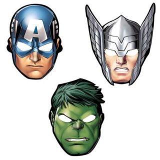Avengers Paper Masks (8 Pack)   Party Supplies