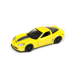 Auto World 1:64 Diecast Vehicle   Licensed   2011 Callaway Corvette Yellow with Black stripes (Road & Track)    Round 2 LLC