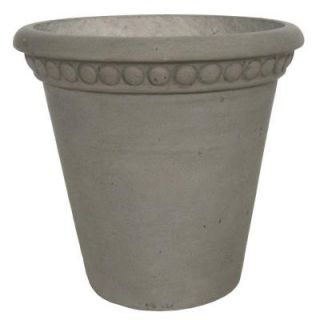 13 in. Dia. Cement Granite Beaded Pot PS6357SAG