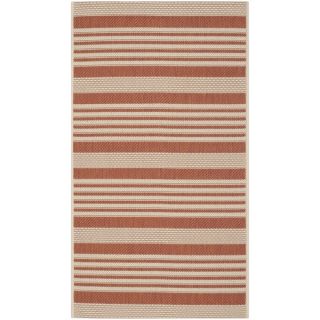 Safavieh Courtyard Terracotta/ Beige Indoor/ Outdoor Area Rug (27 x 5