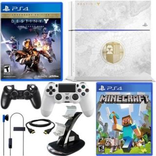 PS4 500GB Destiny The Taken King White Console with Minecraft & more