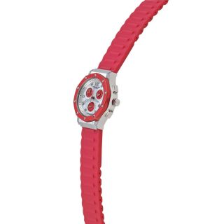 Women's Cosmo Chronograph Sport Pink Silicone MOP Dial