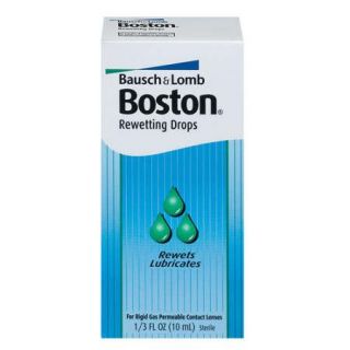 Boston: For Rigid Gas Permeable Contact Lenses Rewetting Drops, .333 Oz