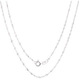 Sterling Essentials Sterling Silver 22 inch Diamond Cut Rope Chain