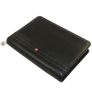 Wenger Swiss Gear Leather Black PDA Junior Zip Folio Case  