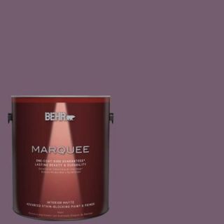 BEHR MARQUEE 1 gal. #MQ1 38 Smoked Mulberry One Coat Hide Matte Interior Paint 145301