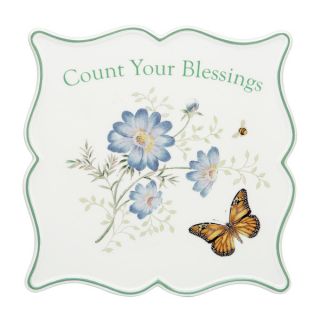 Lenox Butterfly Meadow Sentiment Theres No Place Like Home Trivet