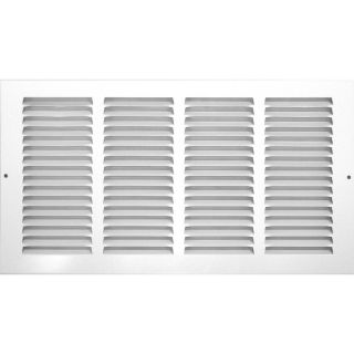 Accord 500 Series White Steel Louvered Sidewall/Ceiling Grilles (Rough Opening: 14 in x 6 in; Actual: 15.71 in x 7.7 in)