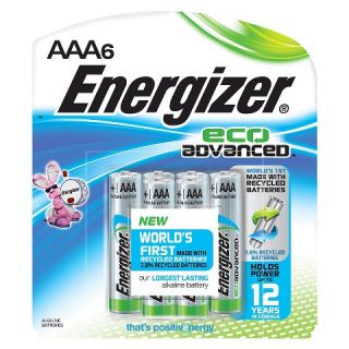 Energizer EcoAdvanced AAA Batteries 6 Count