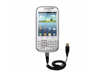 Coiled USB Cable compatible with the Samsung Galaxy Chat