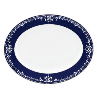 Lenox Marchesa Empire Pearl Indigo 13 inch Oval Platter