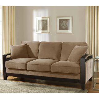 New Haven Cocoa Wood Arm Sofa  ™ Shopping