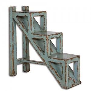 Uttermost 25584 Asher Blue Accent Table