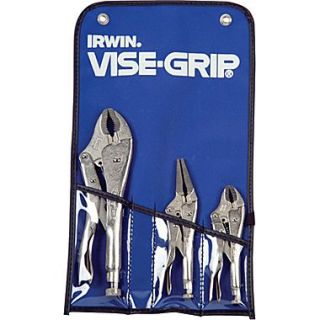 VISE GRIP 3 pcs Alloy Steel Locking Pliers Set, 5   10 in (L), Kitbag Included