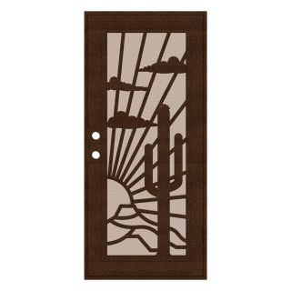 TITAN Nogales Powder Coat Copperclad Aluminum Surface Mount Single Security Door (Common: 36 in x 80 in; Actual: 38.5 in x 81.563 in)
