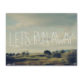 Trademark Fine Art Lets Run Away by Leah Flores Photographic Print