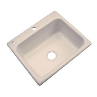 Thermocast Inverness Drop In Acrylic 25 in. 1 Hole Single Bowl Kitchen Sink in Candlelyght 22105
