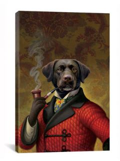 The Red Beret (Dog) by Dan Craig by iCanvas