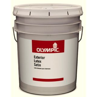 Olympic Clear Satin Latex Exterior Paint (Actual Net Contents: 569 fl oz)