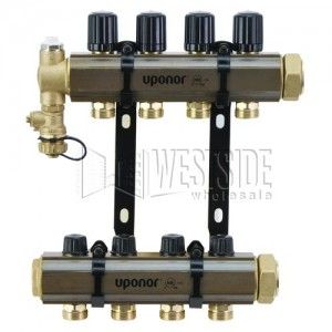 Uponor Wirsbo A2610400 TruFLOW Classic Manifold Assembly with B & I Valves   Radiant Heating & Cooling, 4 Loop