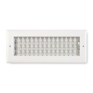 Accord Ventilation 270 Series Painted Aluminum Sidewall/Ceiling Register (Rough Opening: 6 in x 12 in; Actual: 13.75 in x 7.75 in)