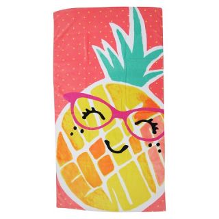 Evergreen Basics Fashion Miss Pineapple Beach Towel   Multi Colored