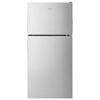 Whirlpool 18.24 cu. ft. Top Freezer Refrigerator in Stainless Steel WRT348FMES