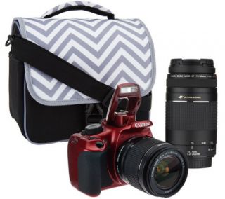 Canon Rebel T5 18MP DSLR Camera w/18 55 & 75 300mm USM Lenses & Accs. —