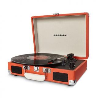 Crosley Cruiser 3 Speed Portable Retro Turntable with Record Cleaning Kit   7819590