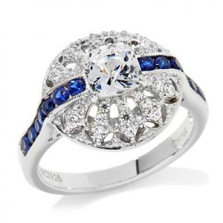 Victoria Wieck 2.06ct Absolute™ and Created Sapphire Accent Band Ring   7812675