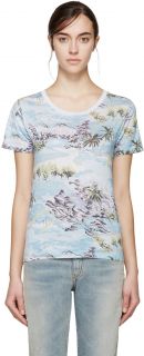 Saint Laurent: Multicolor Hawaii T Shirt