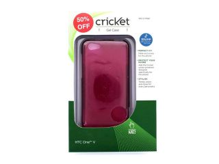 Cricket Gel Case for HTC One V   Pink   102418